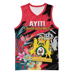 Personalized First Empire of Haiti 1804-1806 Basketball Jersey Liberté ou la Mort! - African Pride