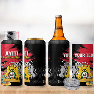 Personalized First Empire of Haiti 1804-1806 4 in 1 Can Cooler Tumbler Liberté ou la Mort!