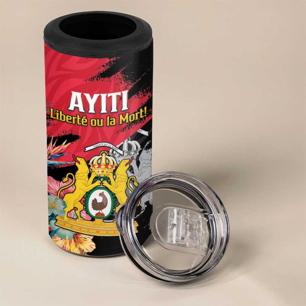 Personalized First Empire of Haiti 1804-1806 4 in 1 Can Cooler Tumbler Liberté ou la Mort!