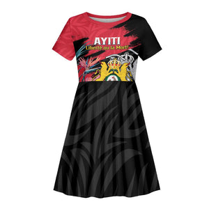 Personalized First Empire of Haiti 1804-1806 Kid Short Sleeve Dress Liberté ou la Mort!