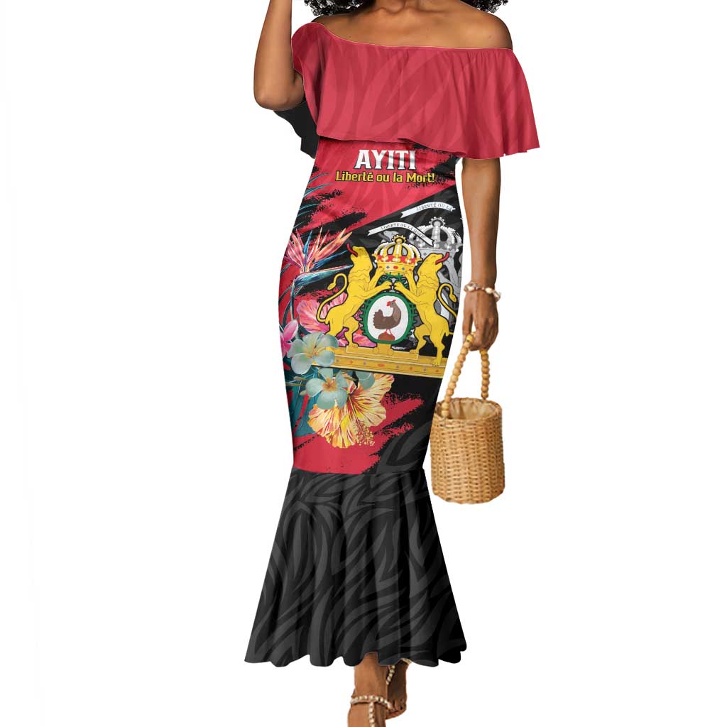 Personalized First Empire of Haiti 1804-1806 Mermaid Dress Liberté ou la Mort!