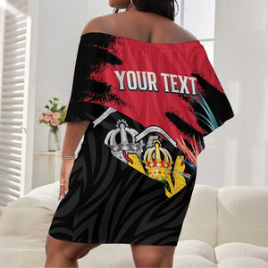 Personalized First Empire of Haiti 1804-1806 Off Shoulder Short Dress Liberté ou la Mort!