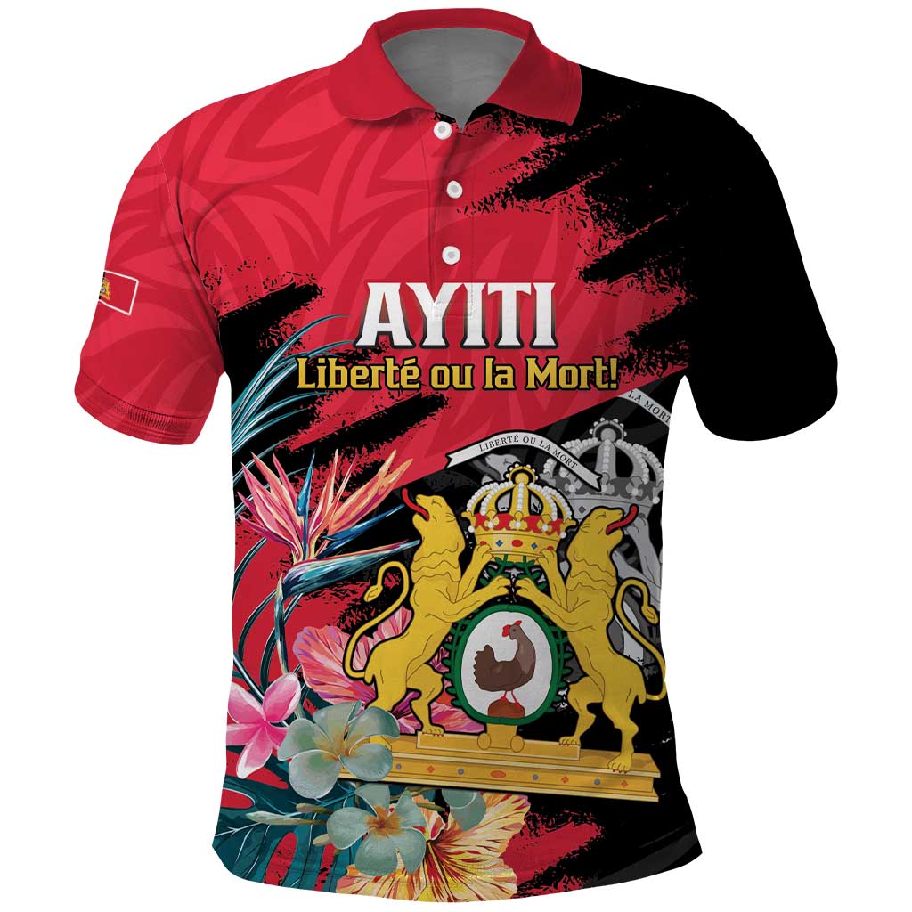 Personalized First Empire of Haiti 1804-1806 Polo Shirt Liberté ou la Mort!