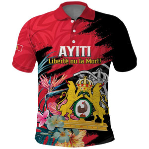Personalized First Empire of Haiti 1804-1806 Polo Shirt Liberté ou la Mort!