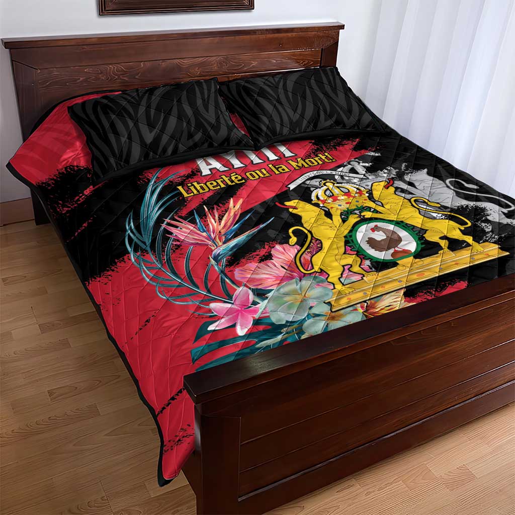 First Empire of Haiti 1804-1806 Quilt Bed Set Liberté ou la Mort!