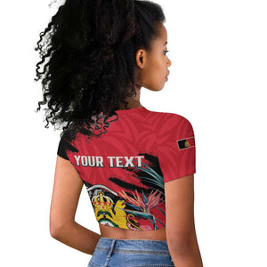 Personalized First Empire of Haiti 1804-1806 Raglan Cropped T shirt Liberté ou la Mort!