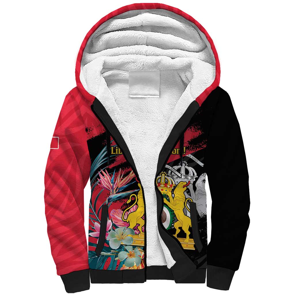 Personalized First Empire of Haiti 1804-1806 Sherpa Hoodie Liberté ou la Mort!