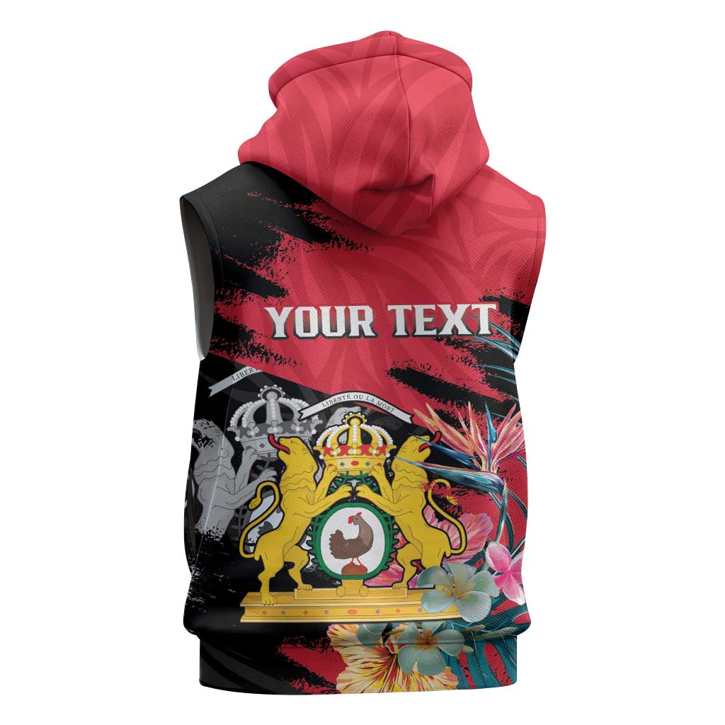 Personalized First Empire of Haiti 1804-1806 Sleeveless Zip Hoodie Liberté ou la Mort! - African Pride