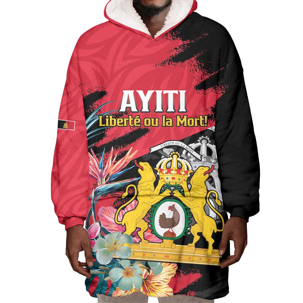 Personalized First Empire of Haiti 1804-1806 Wearable Blanket Hoodie Liberté ou la Mort!