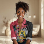 Personalized First Empire of Haiti 1804-1806 Women Casual Shirt Liberté ou la Mort!