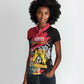 Personalized First Empire of Haiti 1804-1806 Women Polo Shirt Liberté ou la Mort!