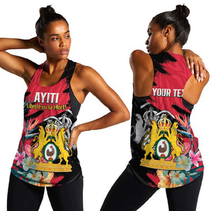 Personalized First Empire of Haiti 1804-1806 Women Racerback Tank Liberté ou la Mort!