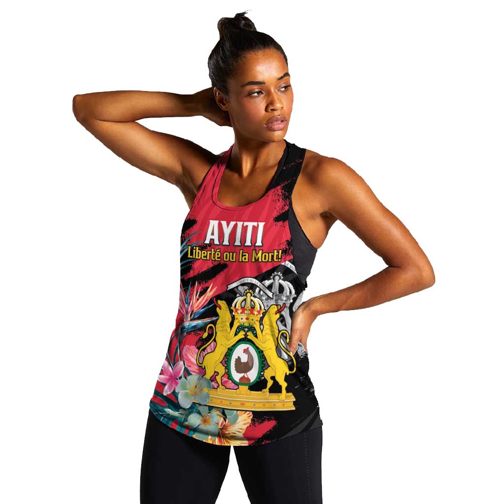 Personalized First Empire of Haiti 1804-1806 Women Racerback Tank Liberté ou la Mort!