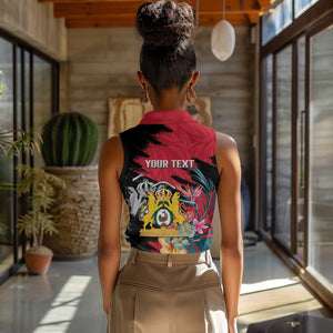 Personalized First Empire of Haiti 1804-1806 Women Sleeveless Polo Shirt Liberté ou la Mort!