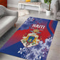Second Anpi an Ayiti Area Rug Imperial Haiti Coat Of Arms Tropical Flowers
