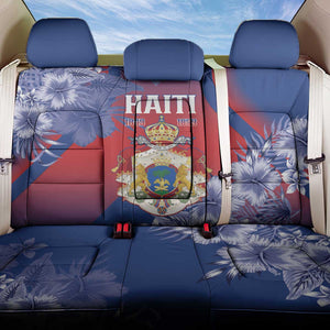 Second Anpi an Ayiti Back Car Seat Cover Imperial Haiti Coat Of Arms Tropical Flowers