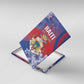 Second Anpi an Ayiti Canvas Wall Art Imperial Haiti Coat Of Arms Tropical Flowers