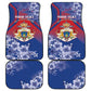 Second Anpi an Ayiti Car Mats Imperial Haiti Coat Of Arms Tropical Flowers