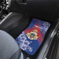 Second Anpi an Ayiti Car Mats Imperial Haiti Coat Of Arms Tropical Flowers