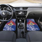 Second Anpi an Ayiti Car Mats Imperial Haiti Coat Of Arms Tropical Flowers