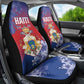 Second Anpi an Ayiti Car Seat Cover Imperial Haiti Coat Of Arms Tropical Flowers