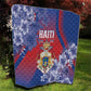 Second Anpi an Ayiti Quilt Imperial Haiti Coat Of Arms Tropical Flowers