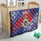 Second Anpi an Ayiti Quilt Imperial Haiti Coat Of Arms Tropical Flowers