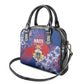 Second Anpi an Ayiti Shoulder Handbag Imperial Haiti Coat Of Arms Tropical Flowers