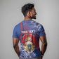 Personalized Second Anpi an Ayiti T shirt Imperial Haiti Coat Of Arms Tropical Flowers