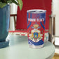 Personalized Second Anpi an Ayiti Tumbler Cup Imperial Haiti Coat Of Arms Tropical Flowers