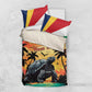 Personalised Afro Seychelles Bedding Set Aldabra Giant Tortoise With Beach Sunset