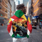 Personalised Afro Seychelles Hoodie Aldabra Giant Tortoise With Beach Sunset