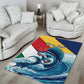 Personalised Afro Seychelles Area Rug Sailfish With Coat Of Arms