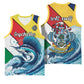 Personalised Afro Seychelles Basketball Jersey Sailfish With Coat Of Arms - African Pride