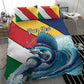 Personalised Afro Seychelles Bedding Set Sailfish With Coat Of Arms
