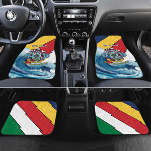 Personalised Afro Seychelles Car Mats Sailfish With Coat Of Arms