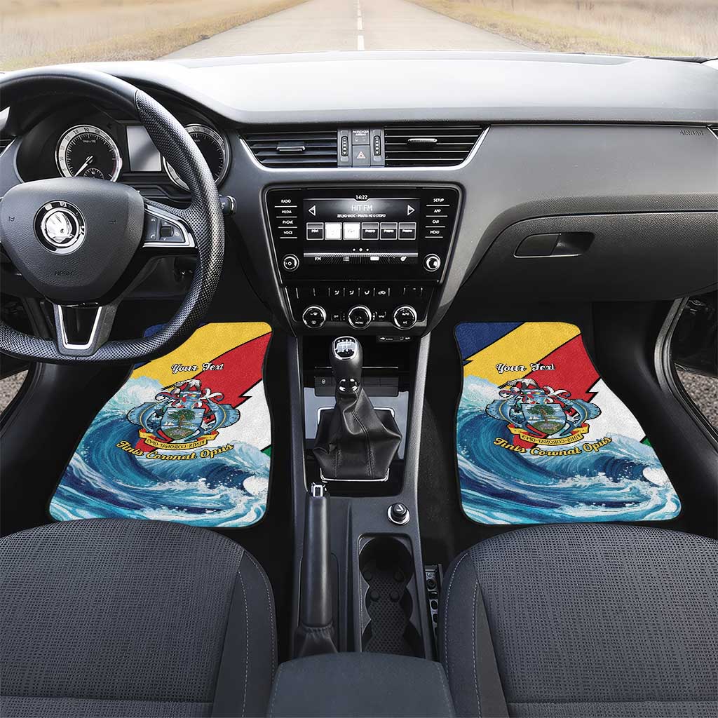 Personalised Afro Seychelles Car Mats Sailfish With Coat Of Arms