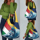 Personalised Afro Seychelles Grocery Bag Sailfish With Coat Of Arms