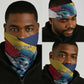Afro Seychelles Neck Gaiter Sailfish With Coat Of Arms - African Pride