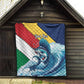 Personalised Afro Seychelles Quilt Sailfish With Coat Of Arms