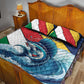 Personalised Afro Seychelles Quilt Bed Set Sailfish With Coat Of Arms