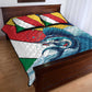 Personalised Afro Seychelles Quilt Bed Set Sailfish With Coat Of Arms