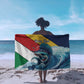 Personalised Afro Seychelles Sarong Sailfish With Coat Of Arms