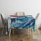 Personalised Afro Seychelles Tablecloth Sailfish With Coat Of Arms
