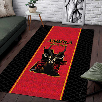 Angola Football Area Rug Come On Palancas Negras - African Pride