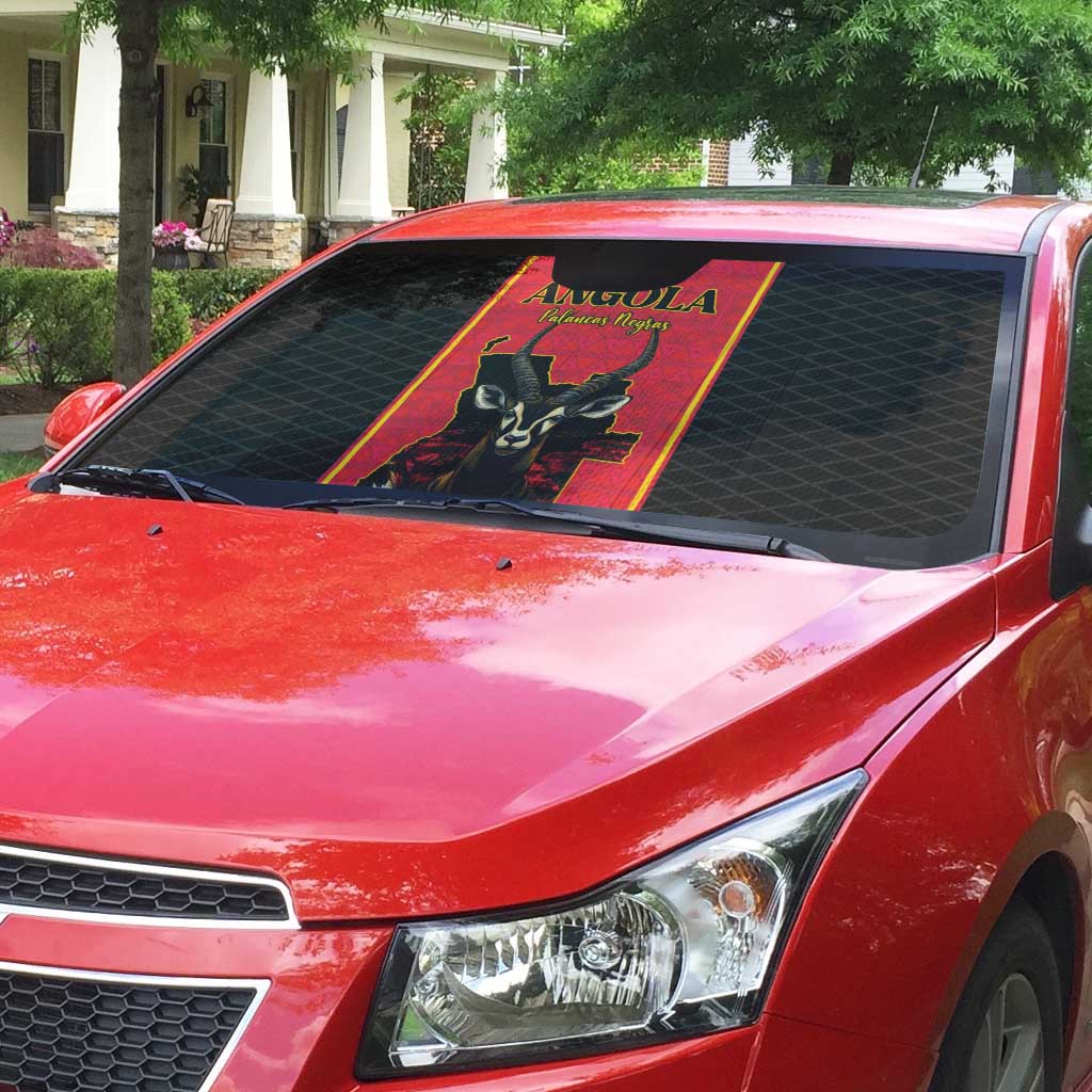 Angola Football Auto Sun Shade Come On Palancas Negras - African Pride