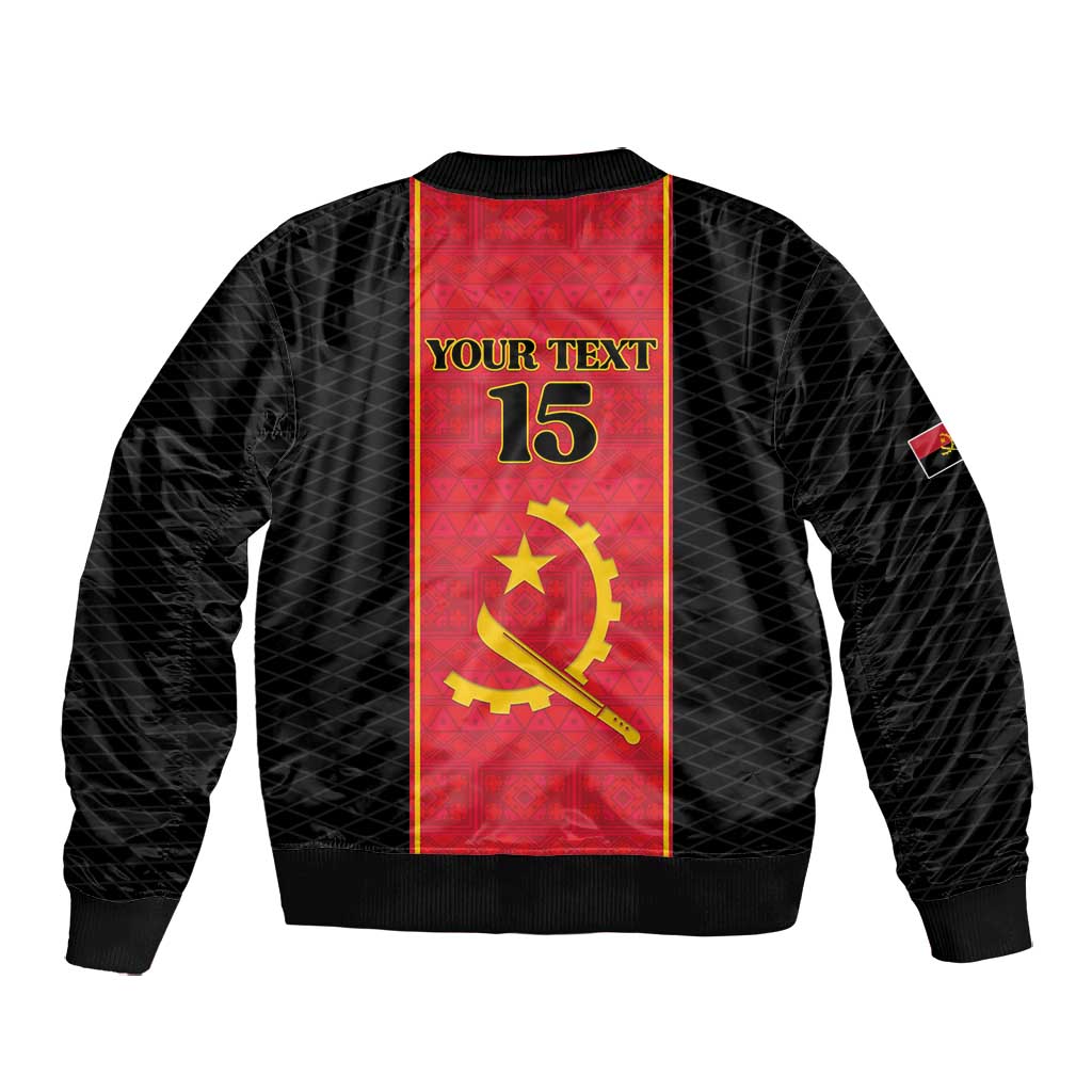 Custom Angola Football Bomber Jacket Come On Palancas Negras - African Pride