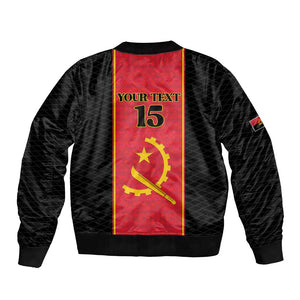 Custom Angola Football Bomber Jacket Come On Palancas Negras - African Pride