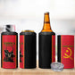 Custom Angola Football 4 in 1 Can Cooler Tumbler Come On Palancas Negras - African Pride