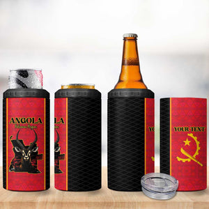 Custom Angola Football 4 in 1 Can Cooler Tumbler Come On Palancas Negras - African Pride